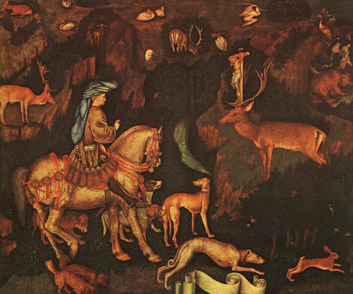 Antonio Pisanello The Vision of St.Eustace Spain oil painting art